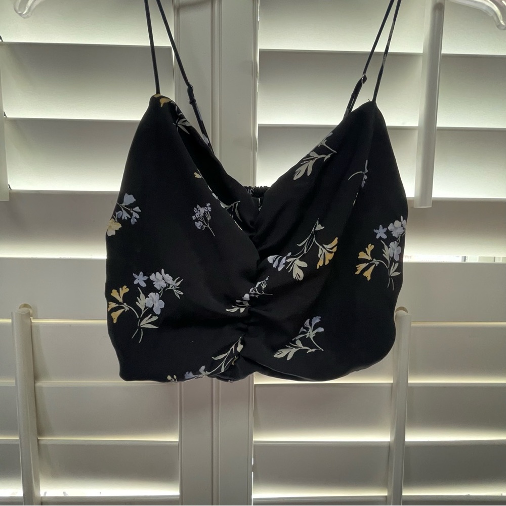 Abercrombie & Fitch Black Crop Camisole